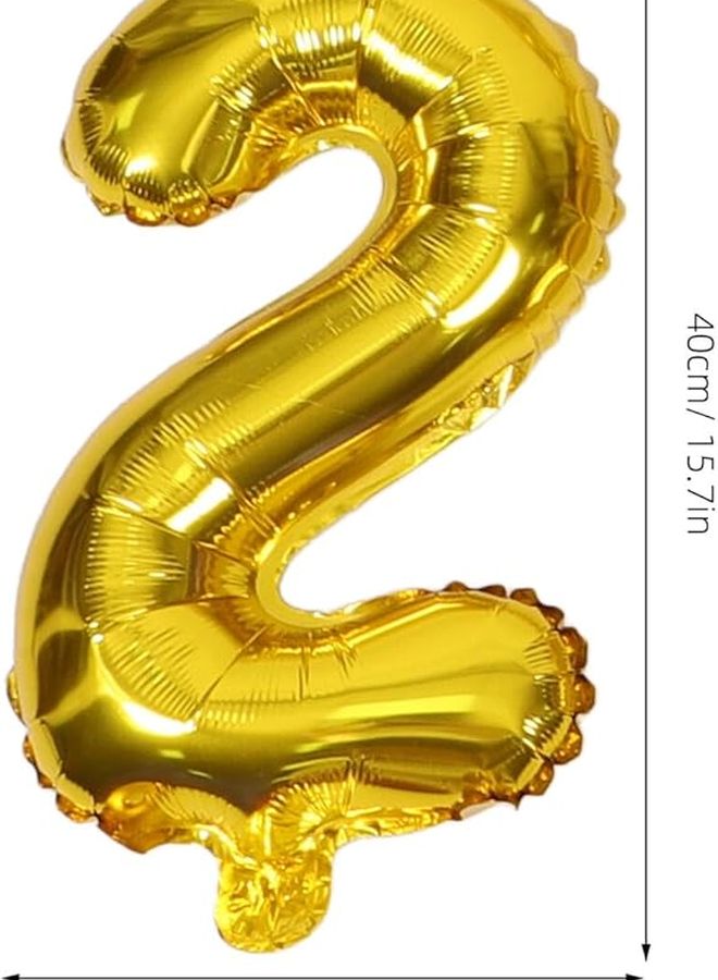 2025 Gold Foil Number Letter Balloons Set For New Year Eve Party Graduation Supplies - Image 2